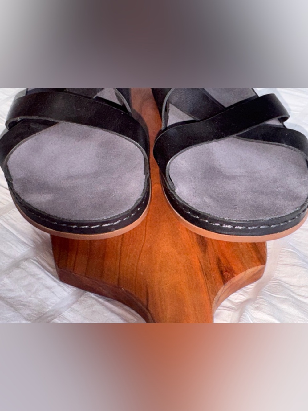 Chaco Women’s Wayfarer Leather Sandals Black Size 12 Casual Comfort Adjustable - Picture 5 of 7